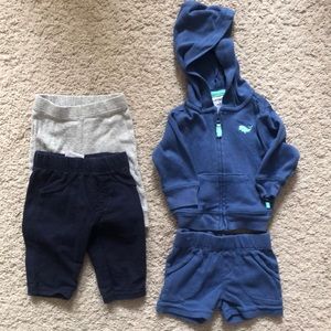 Lot of 4 Pieces Newborn Baby Boy Clothes